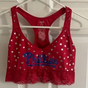 Pink Victoria’s Secret sports bra - MLB Phillies